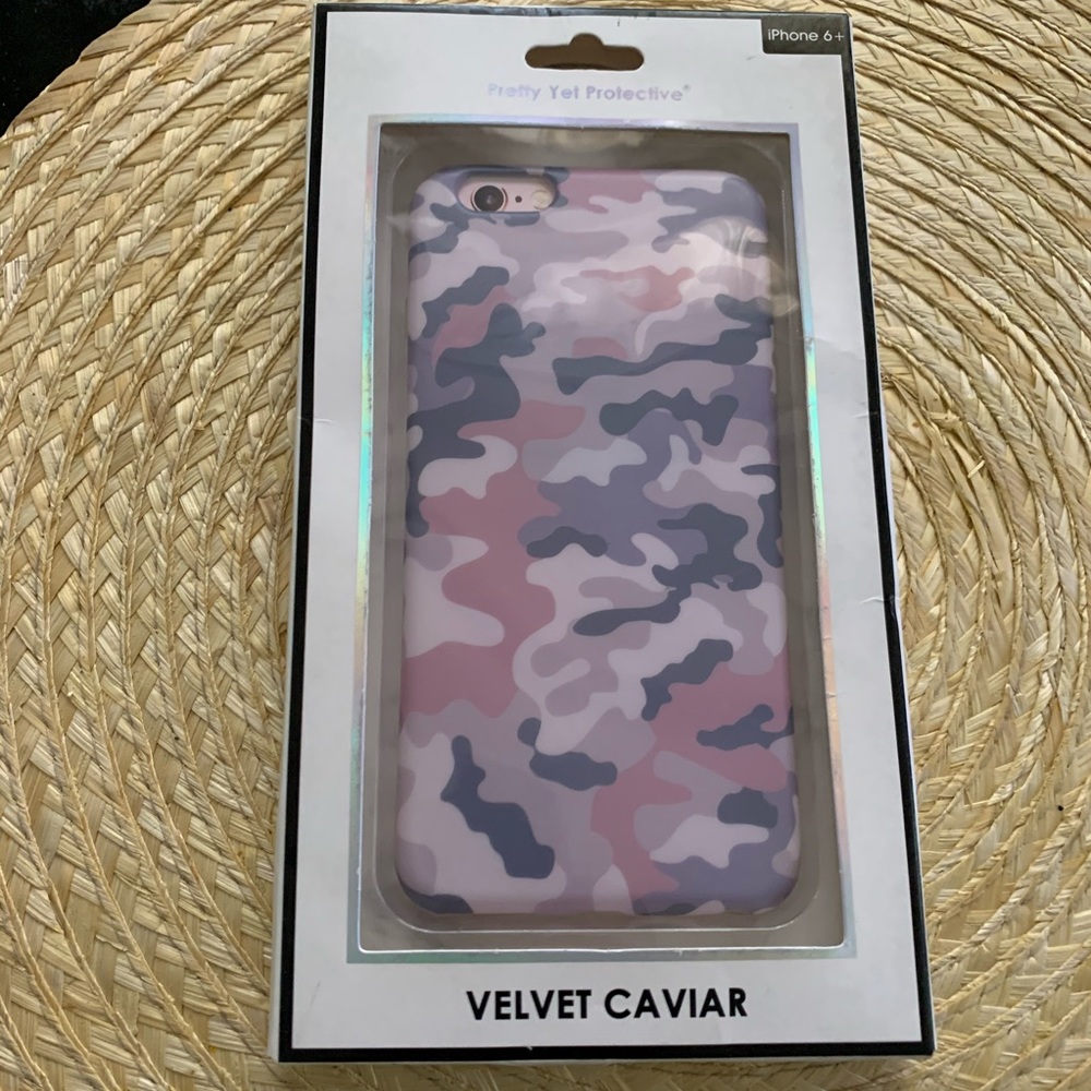 Velvet Caviar iPhone Case 6/6s Plus- Nude Camo Cell Phone Case - Picture 5 of 9